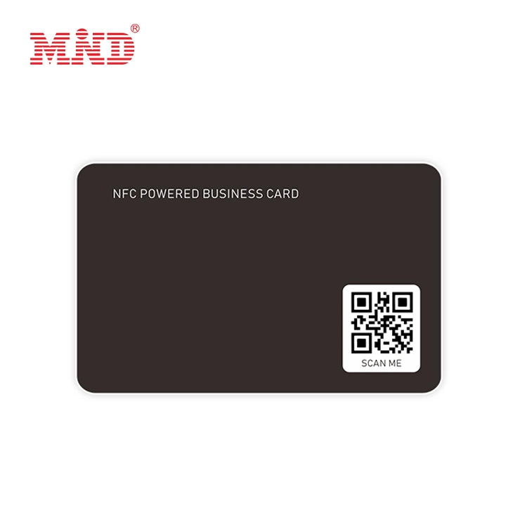Printable Ntag 216 Digital Business Card Black PVC Digital Business Card for Social Media Digital Cards