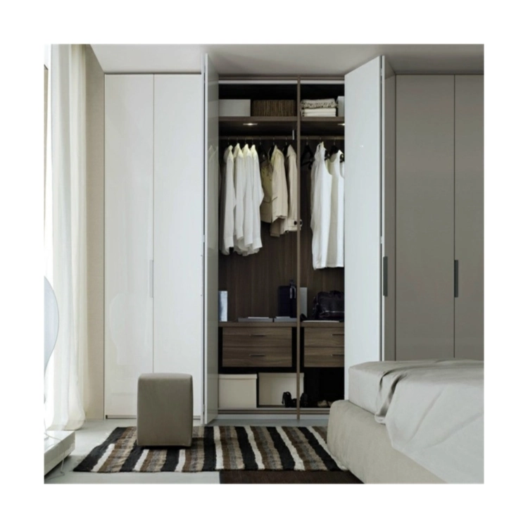 Orientar Hogar Individual Melamina Armario Precio barato armarios con Espejo puertas corredizas Mobiliario de dormitorio Armario