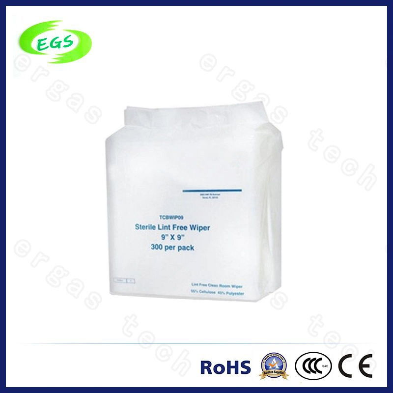 100% Polyester White Cloth Filament Dust-Free Cloth Cleanroom Wiper