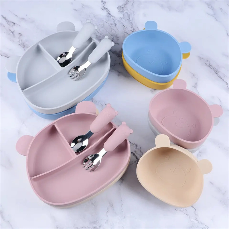 Hot Selling Items Baby Products BPA Free Silicone Dinnerware Sets