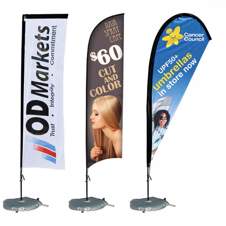 A publicidade que arvorem pavilhão de lágrima Revest Personalizados Banners bandeira