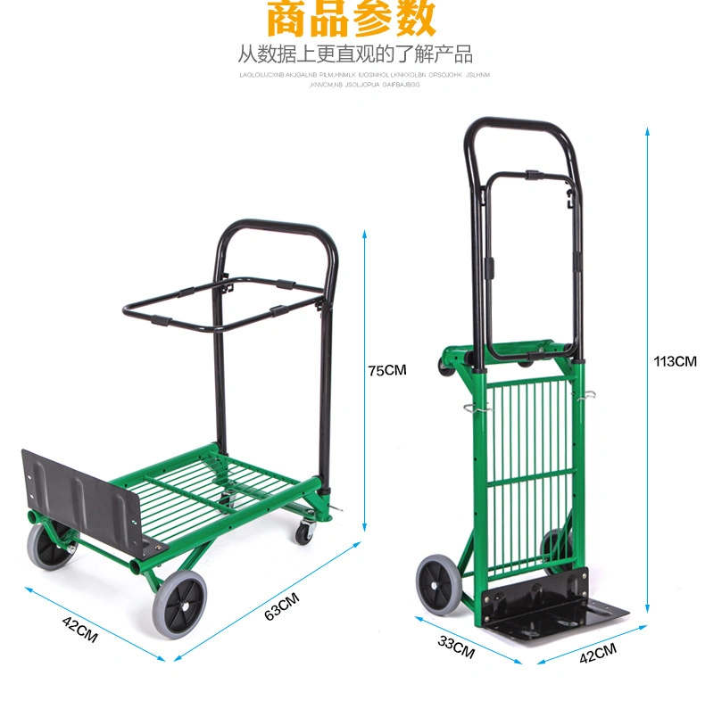 Top Seller Asia Gardening Trolley Cart Folding Push Cart