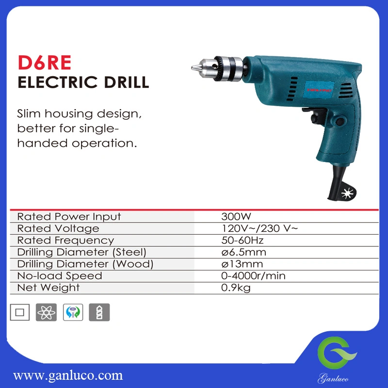 Electric Power Tool 500W 13mm Electric Drill D13re