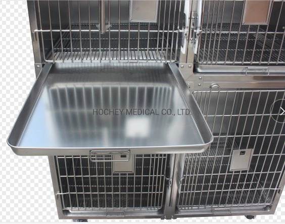 Hochey Medical Stainless Steel Kennel Dog Cage for Cat Shop Pet Hospital