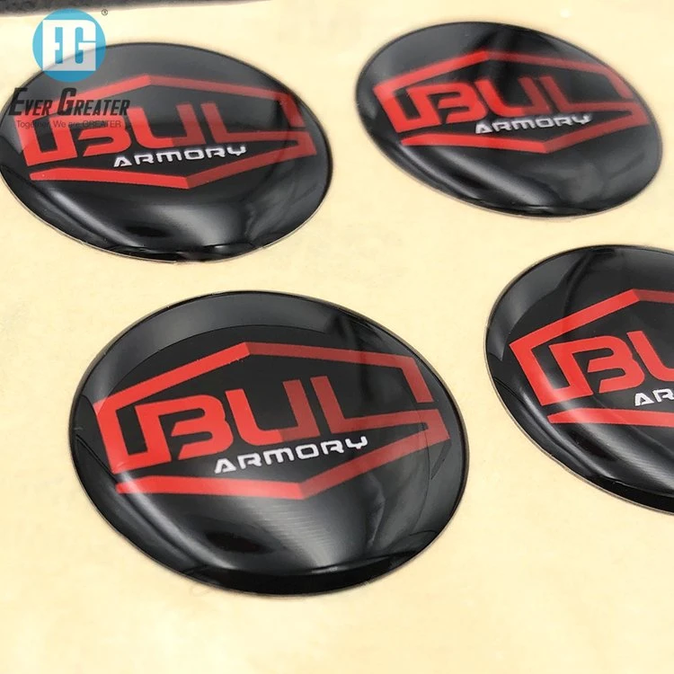 Customized Color Clear PU Epoxy Resin Dome Sticker