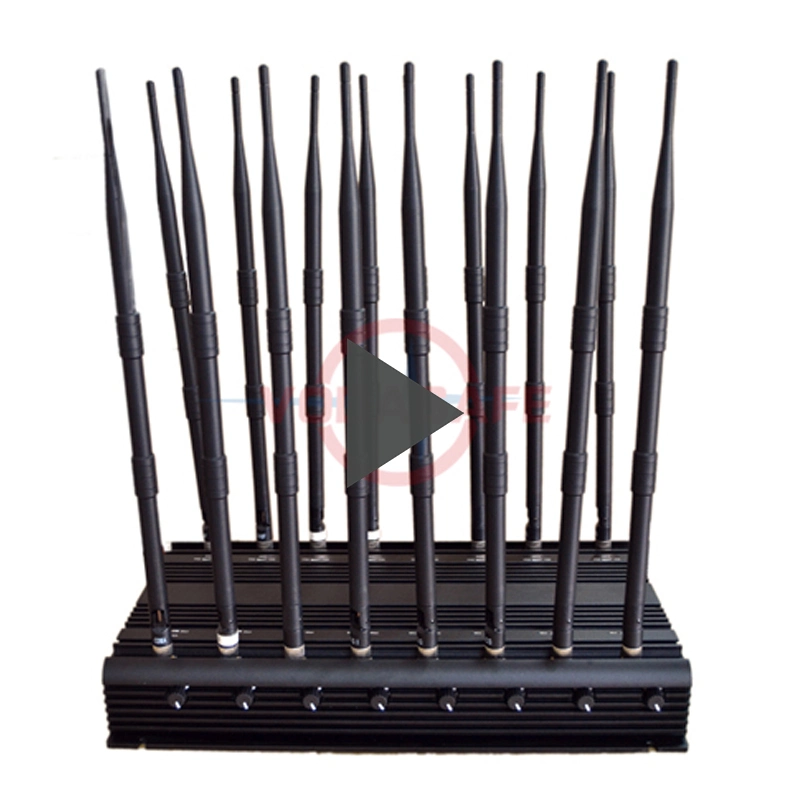 16 Antennas GPS WiFi Lojack Walky-Talky 4G 3G Prison Jammers 16 Bands Mobile Phone Signal Isolator