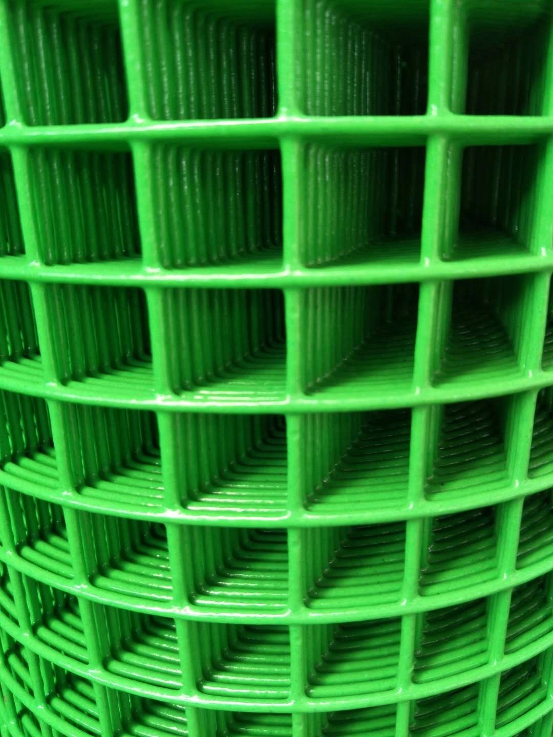 Thick PVC Coated Green Color Welded Wire Mesh Roll for India Market