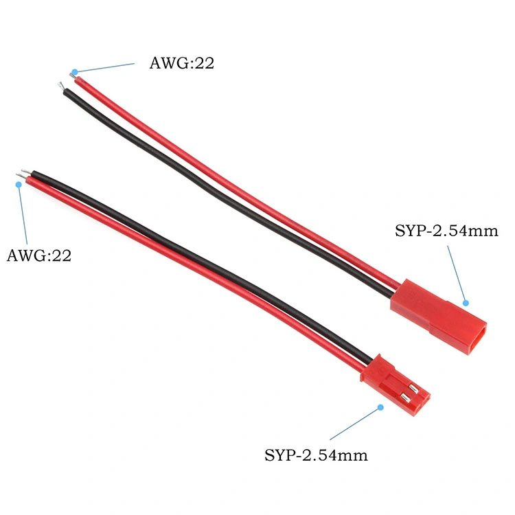 Rotes SYP JST-Steckerkabel 22AWG 150mm Silikondraht Für RC LED Bec Lipo Batterie Hubschrauber FPV Drohne Quadcopter