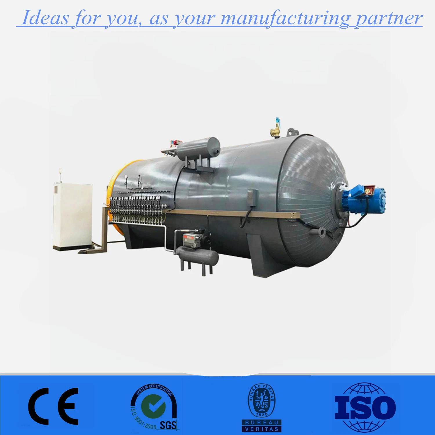 Industrial Horizontal Automatic Composite Autoclave Machine for Carbon Fiber Products