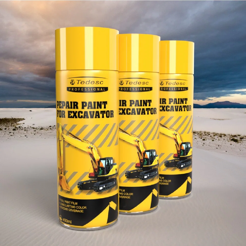 Factory Supply Yellow Spray Paint Surface Repair for Excavator/Digger/Machinery/Tractor/Plant