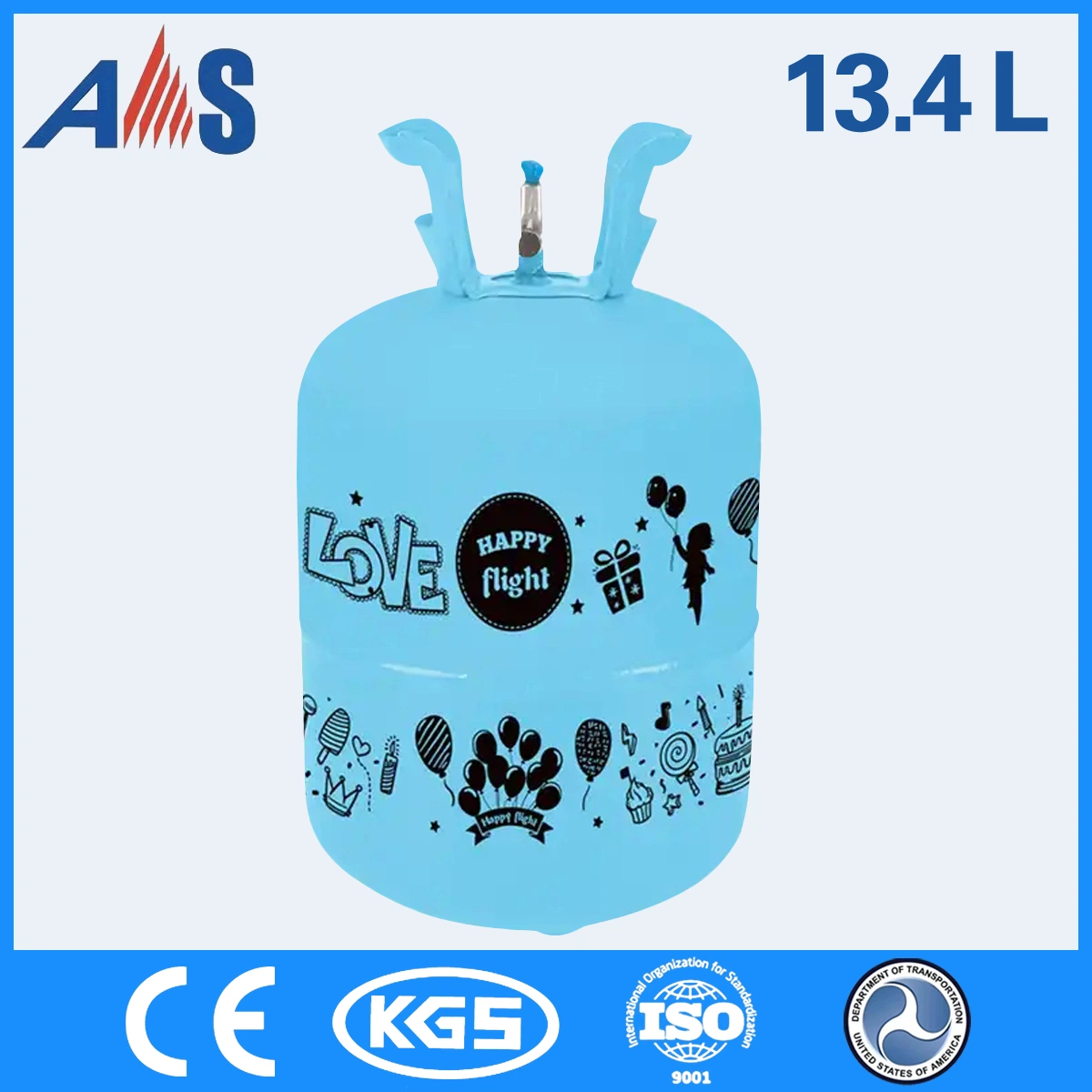 Fornecedor da China Atacado 13.4L 50 Balões Gás Hélio 99.95%