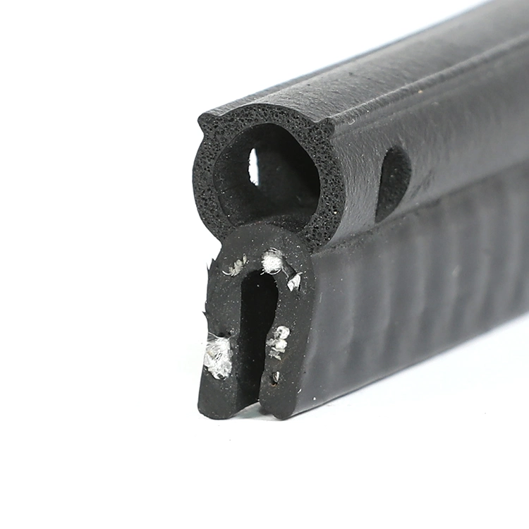 Car Door Weatherstrip with Steel Bone Rubber Seal Strip