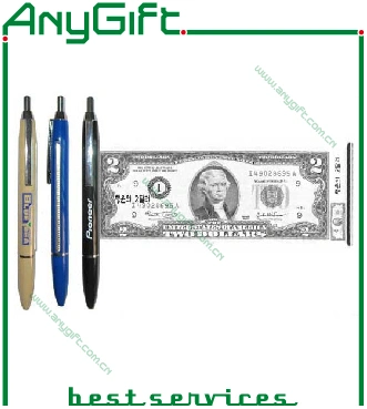 Plastic Scroll Ball Pen with Customized Logo