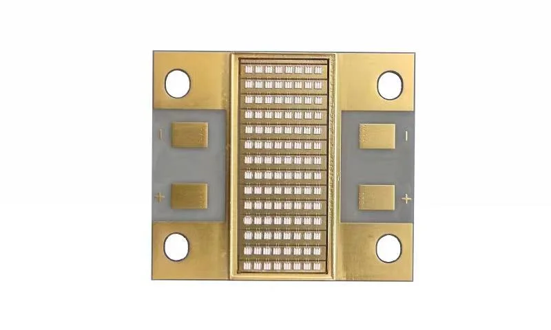 28W/cm2 LED de alta potencia Chip COB Chipset 480W 365nm 375nm de luz de lámpara de luz de 385nm 395nm Junta 405nm de la matriz de uva de PCB del módulo LED impresora UV de curado con Focued Len