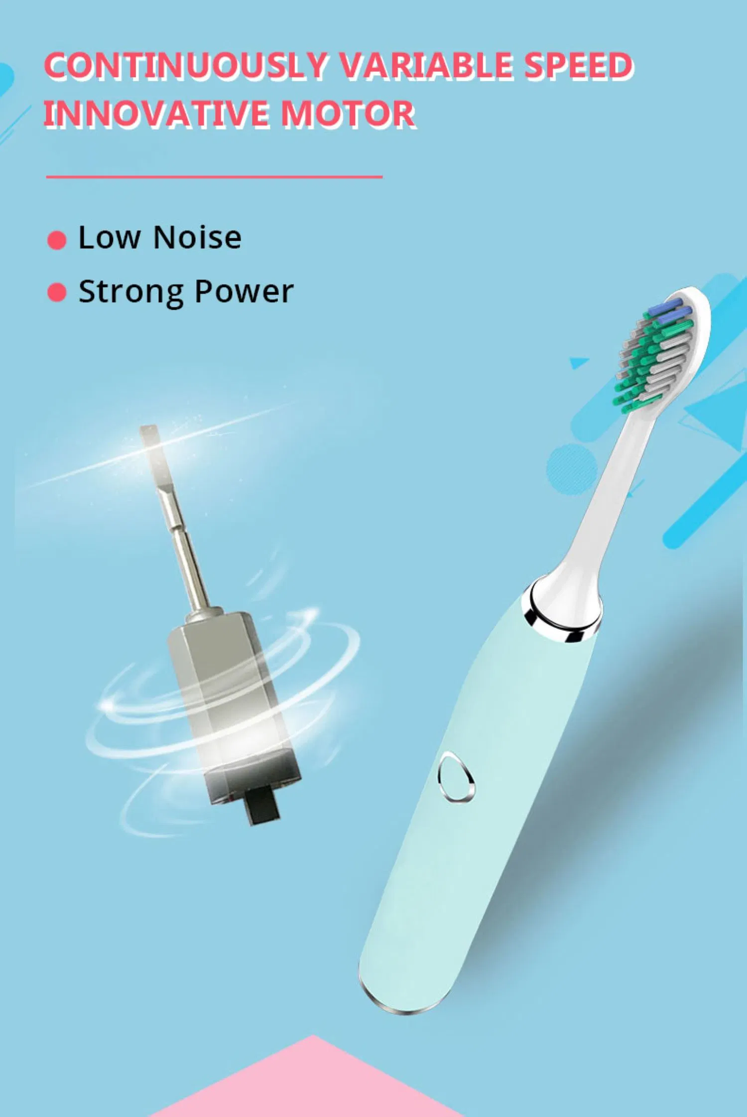 Wholesale/Supplier 6 Modes Deep Cleaning Smart Sonic Electric Toothbrush for Adult