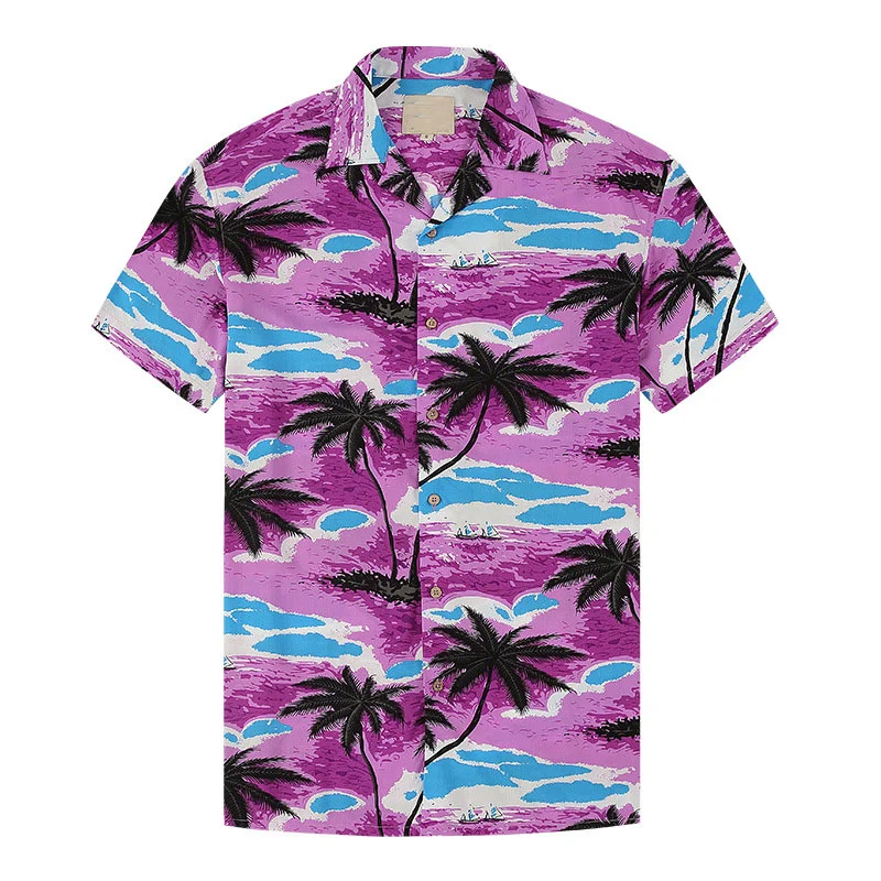 Großhandel/Lieferant Custom Aloha Sommer Resort Strand Floral Hawaiian Hemden für Männer