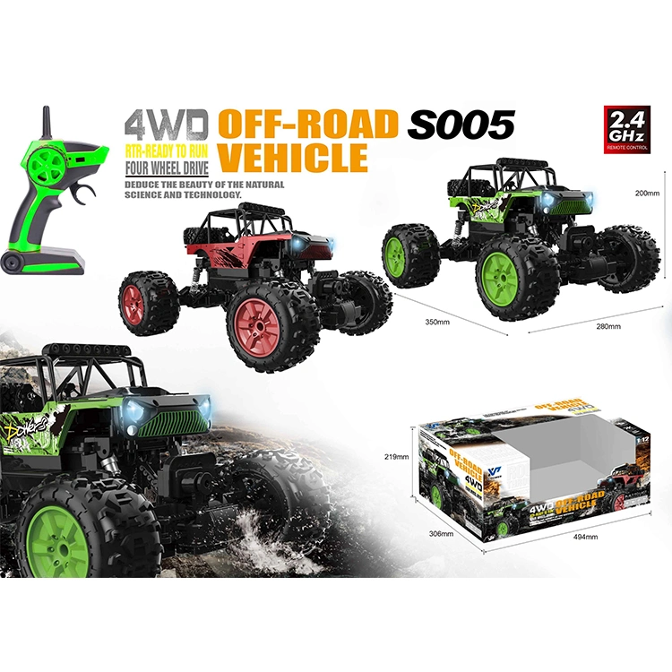 Product Wholesale/Supplier RC off-Road Car Vehicle 1/12 Scale 2.4GHz 4WD Waterproof Remote Control Car Toy RTR for Children's Gifts