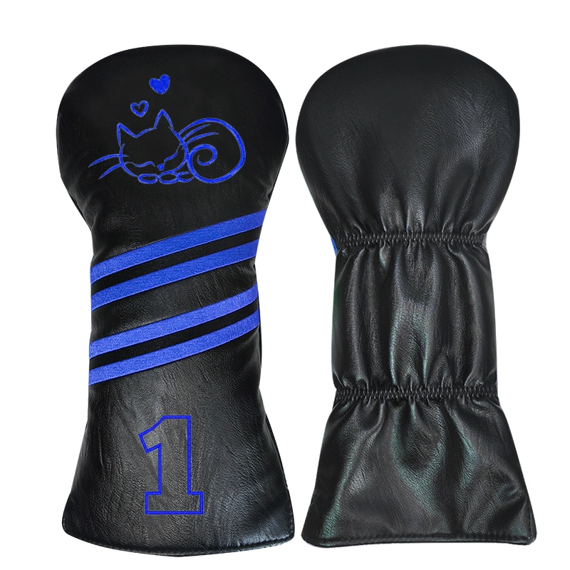 Generador de campos de golf Golf Tiburón negro cubierta de madera de cabeza por el Golf Ut Controlador Headcovers