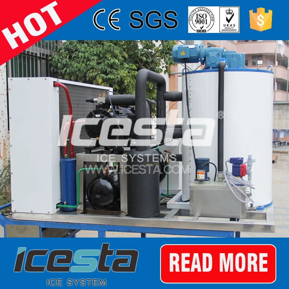 Automatic Control Commercial Ice Making System for Seafood Preservation