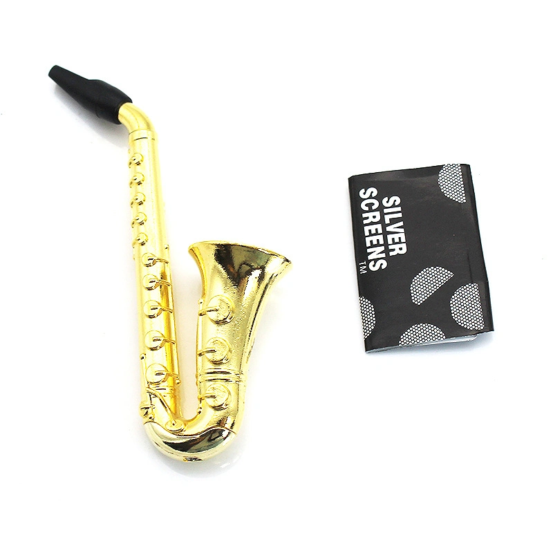 Saxophone Metal Pipe Trumpet with Mesh New Hot Selling Metal Pipe Smoking