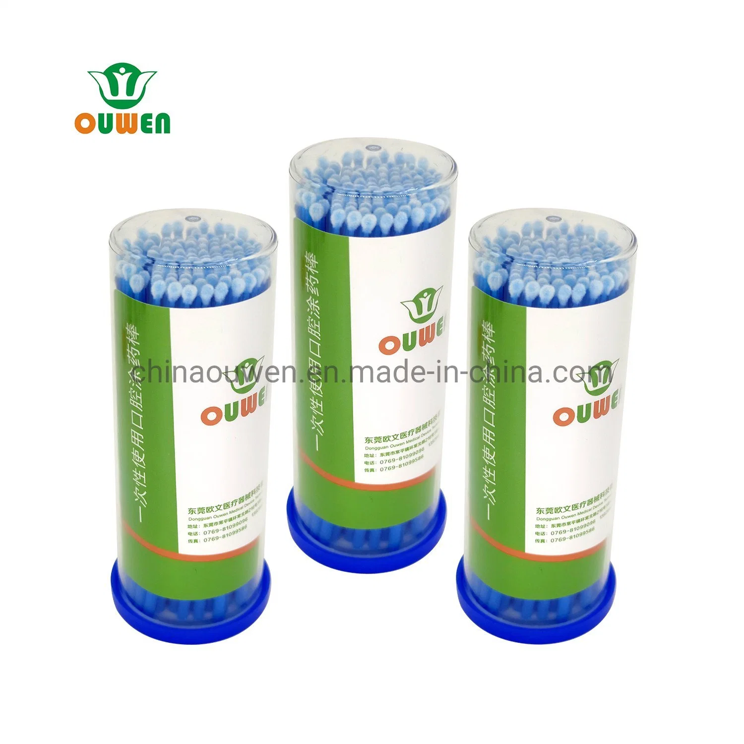 Coloridos desechables Ouwen dental de Calidad médica Micro Brush aplicador