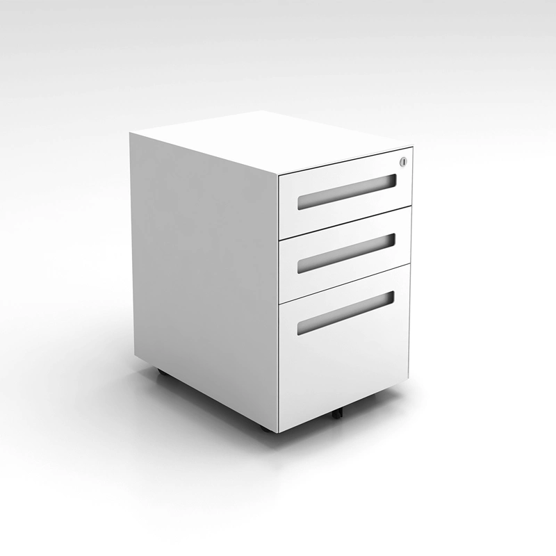 Hot Selling Mobile White 3 Drawer File Cabinet Metal Modern Filing Cabinet