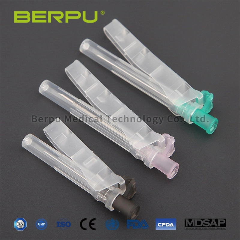 Berpu Top Quality Safety Medical Disposable Injection Syringe Hypodermic Needle, Sterile Sharp Smooth Painless Stainless Steel Needle, 24G X 25mm