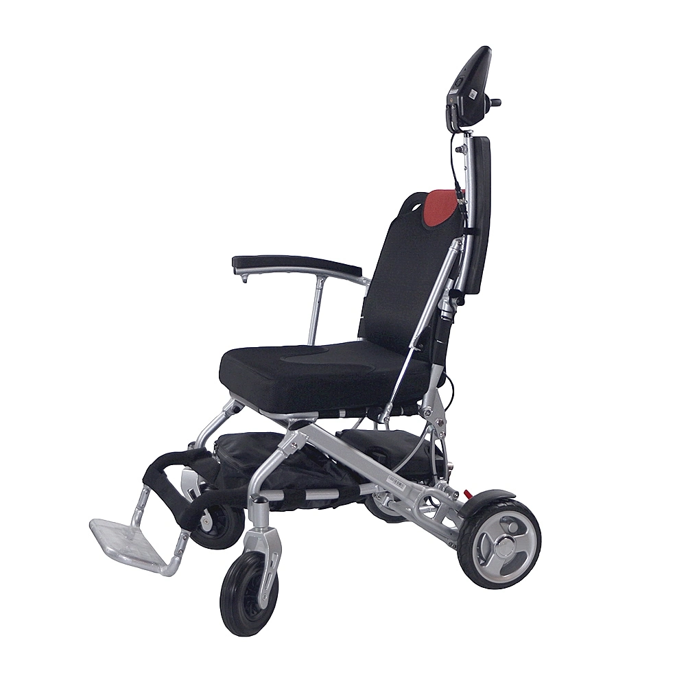 Silla de ruedas eléctrica plegable de alta calidad con control remoto para personas con discapacidad