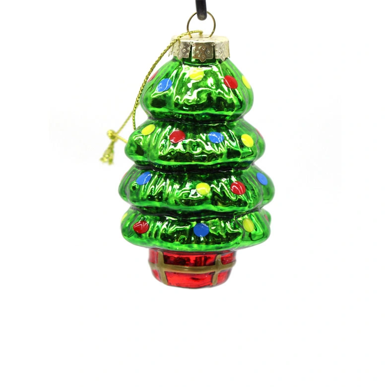 Painted Glass Figurines Christmas Ornament Sets Hanging Christmas Decorations