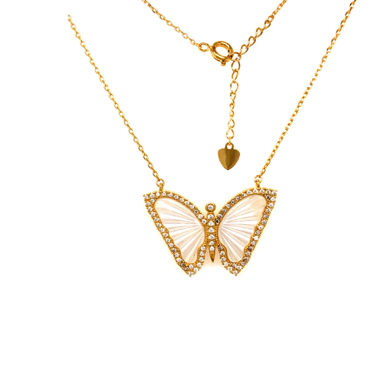 Butterfly Shape Necklace K Gold 925silver Necklace for Women