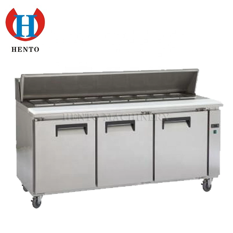 acero inoxidable Workbench Contador de alimentos