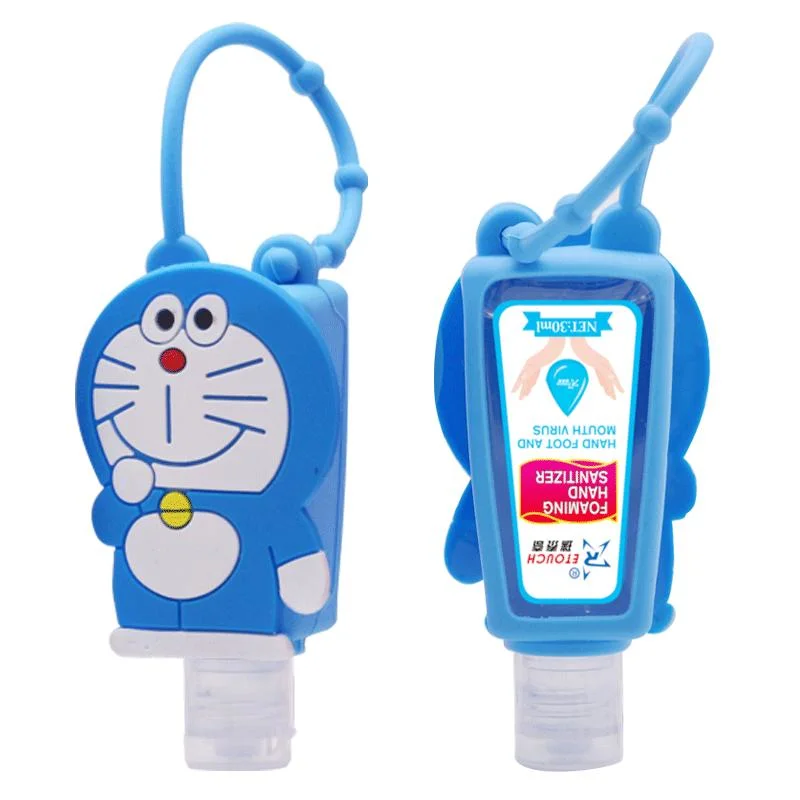 30ml 60ml Mini School Cartoon Silicone Hand Sanitizer Gel