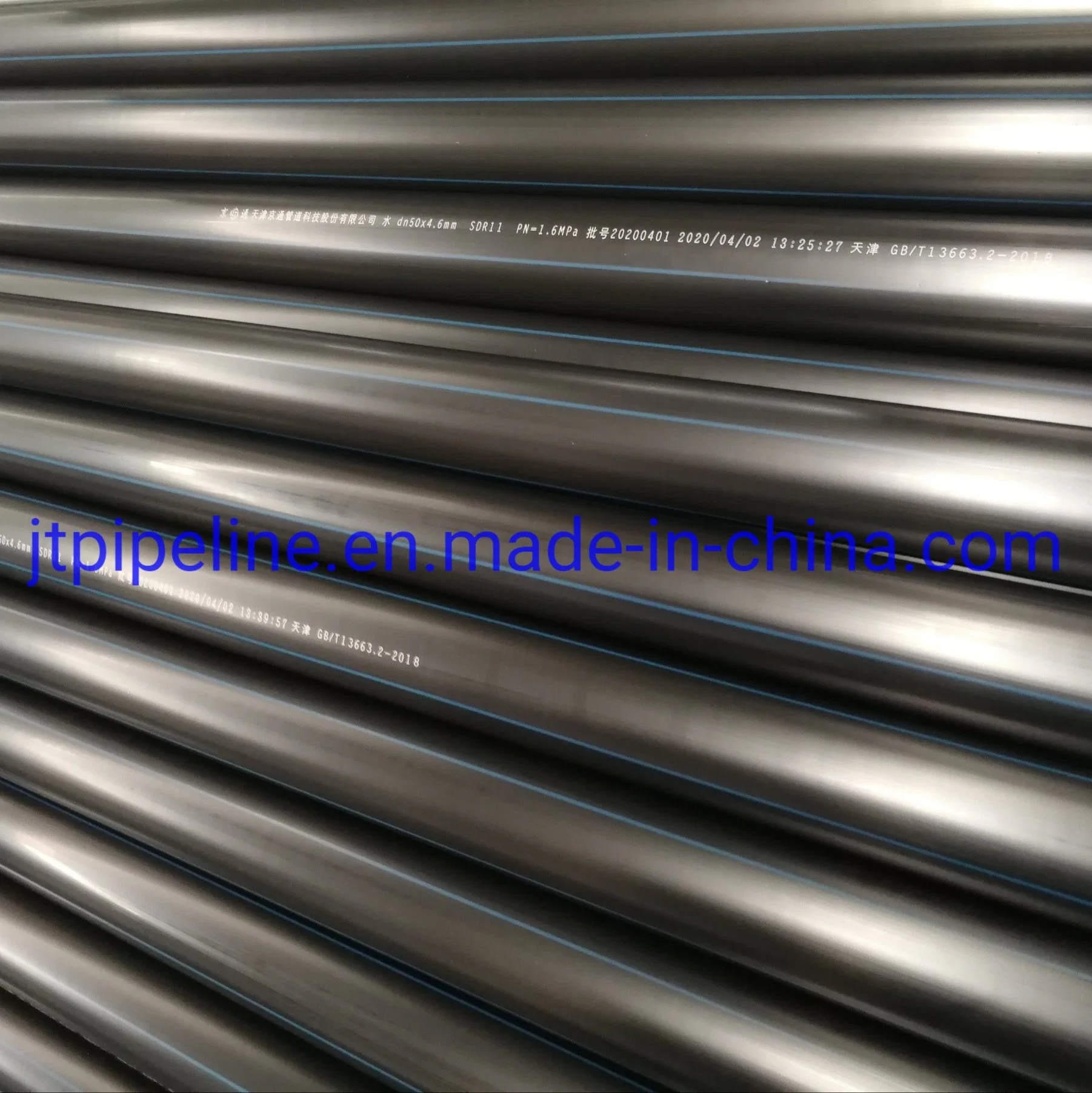 Polyethylene HDPE Pipe for Conveying Water DN20-DN1400 Plastic Tubes