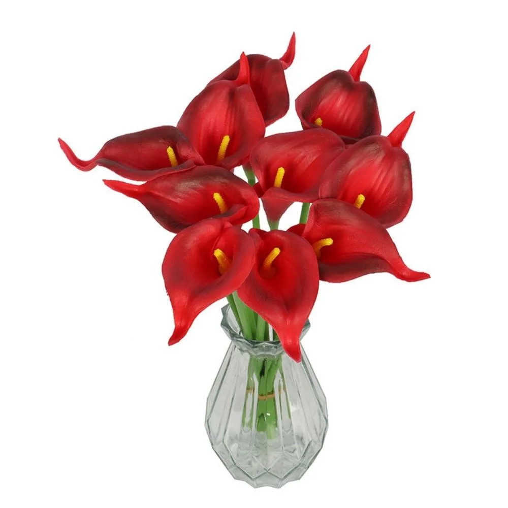 Fleur artificielle Calla Lily des arrangements de fleurs en soie naturelle pour le bouquet de mariée Home Decor Wyz22082