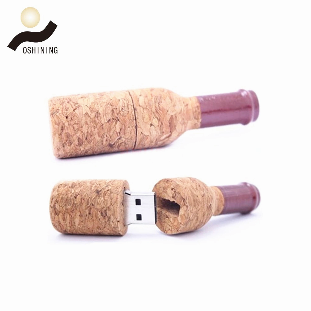 Weinflasche Cork Holz Flash-Speicher USB-Laufwerk U-Disk (USB-WD326)