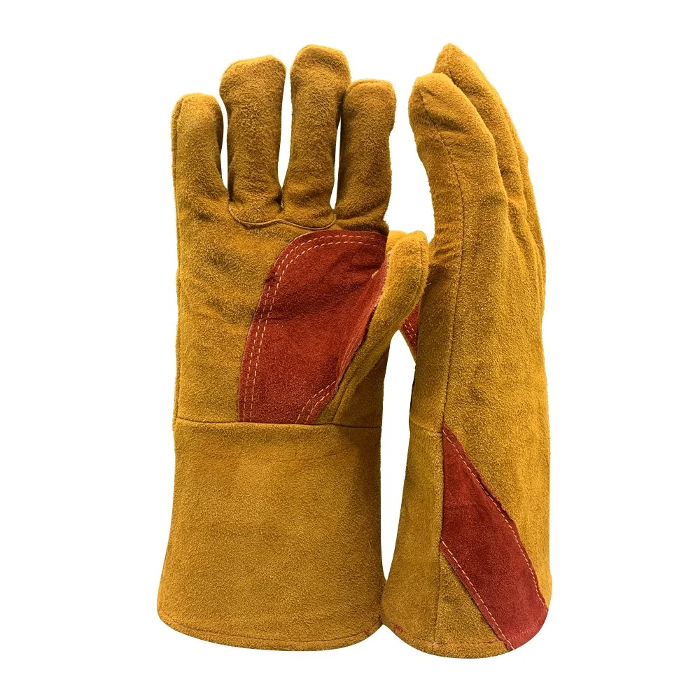 Protection des mains soudage résistant aux coupures cuir Guante hiver Cow Gants de protection incendie Mitaines