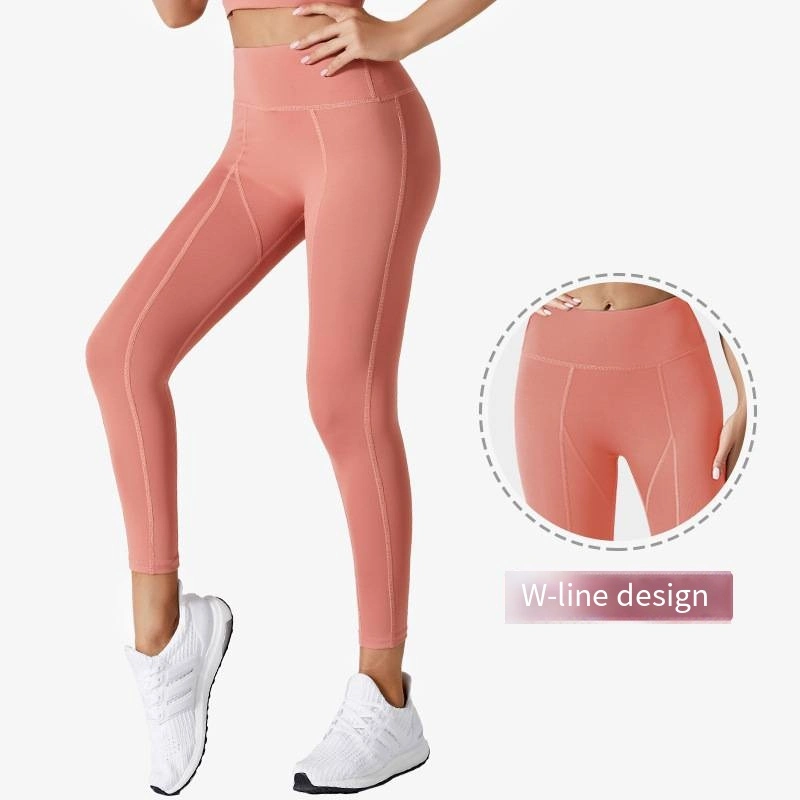 High Quality Soft Breathable Body Shape Tight Sports Younger Women Fashion Custom Wholesale Sports Running Gym Track Yoga Legging Pants