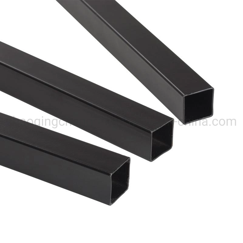 Matt Black Shower Door Hardware Sliding Door Fitting Stainless Steel Square Tube