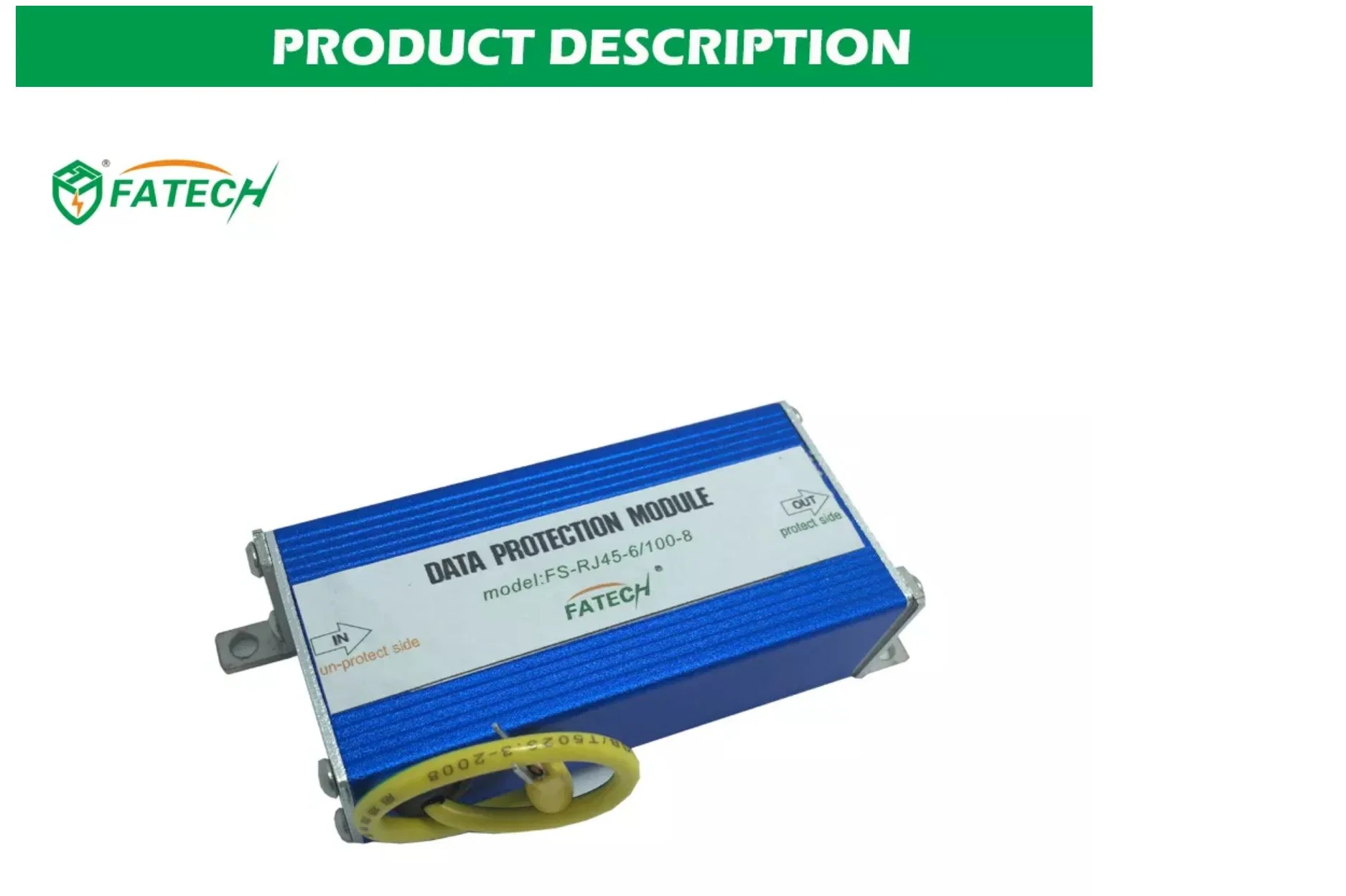 Dispositivo de protección contra transitorios de velocidad de rayos de señal coaxial tipo N.