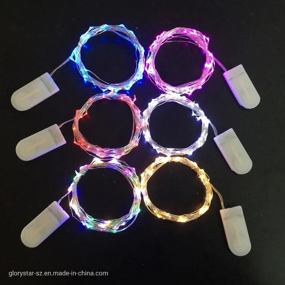 Party Wedding Indoor Christmas Decoration Button Battery LED String Lights