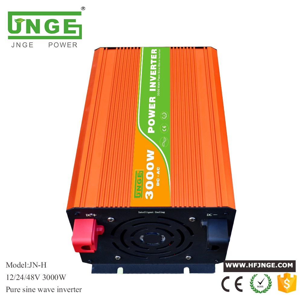 JNGE 3000w de onda senoidal pura inversor com 2AC meias 12VDC para 220VAC