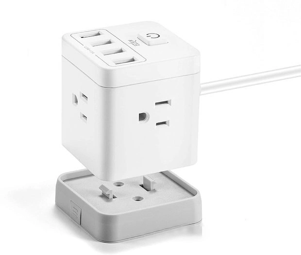 Us Standard Cube USB Socket Portable Power Converter ETL Approved