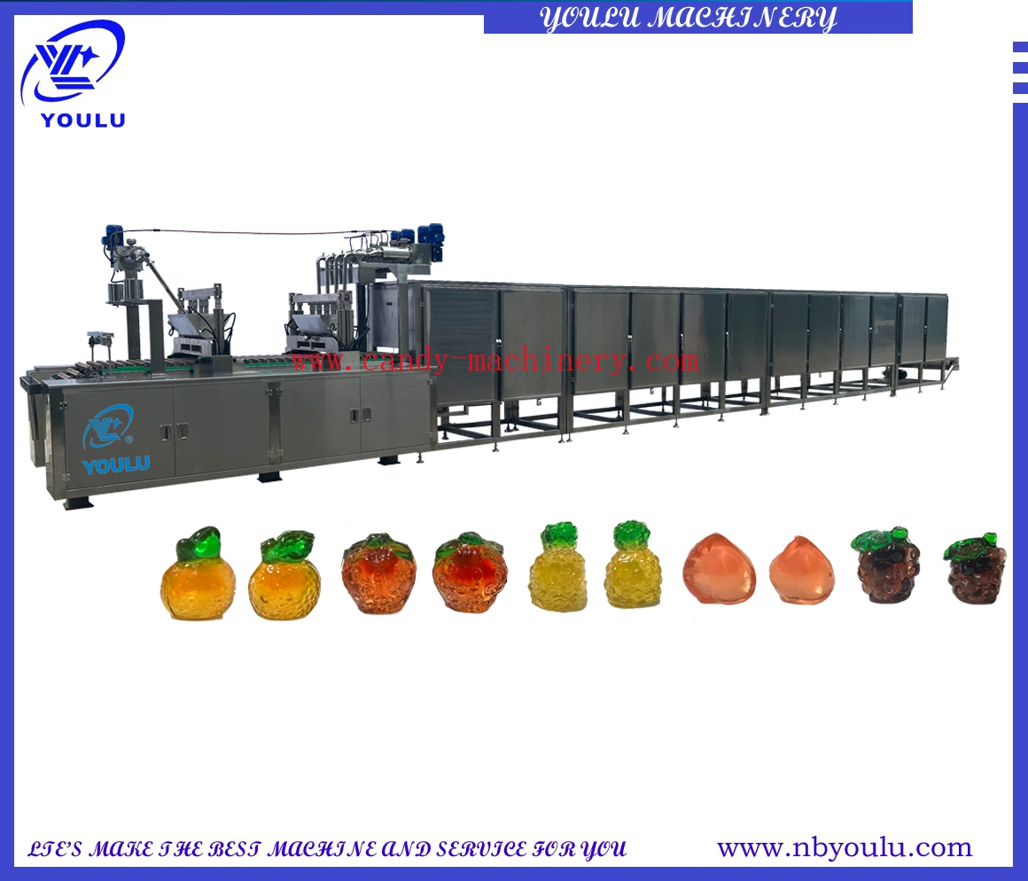 4D Jelly Candy Depositing Productioin Line Jelly Candy Making Machine
