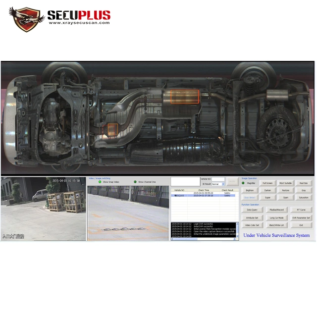 UVSS UVIS Color Under Vehicle Scanning Surveillance Inspection System for Car Security Control