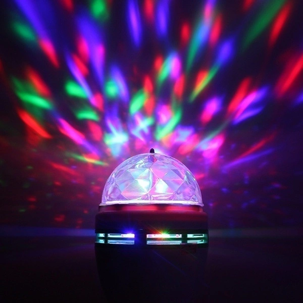 Colorido Auto Rotating RGB bombilla LED Smart Stage Light Party Lámpara disco Crystal Magic Ball Club DJ luces Lotus girando Lámpara