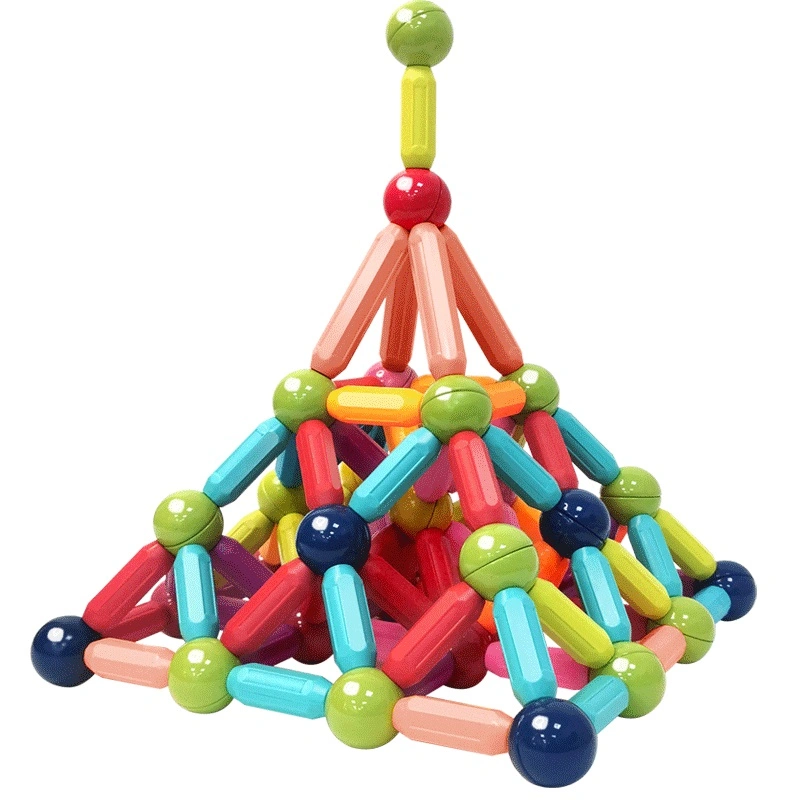 Colored Magnetic Building Blocks Construction Games Magnet Sticks and Balls Educational Toys for Kids