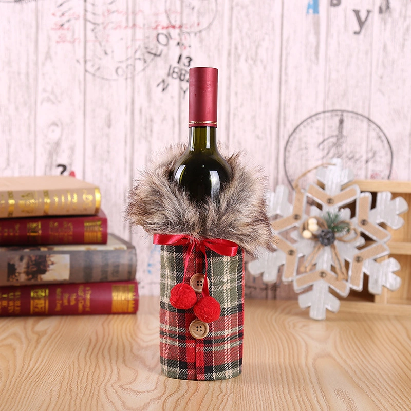 Decoración de Navidad, Nuevo vino tinto Europeo y Americano Bottlesset