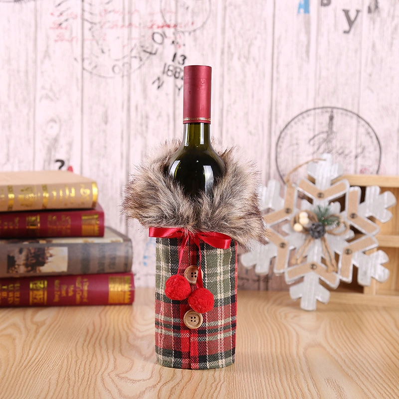 Christmas Decorations, New European and American Red Wine Bottlesset