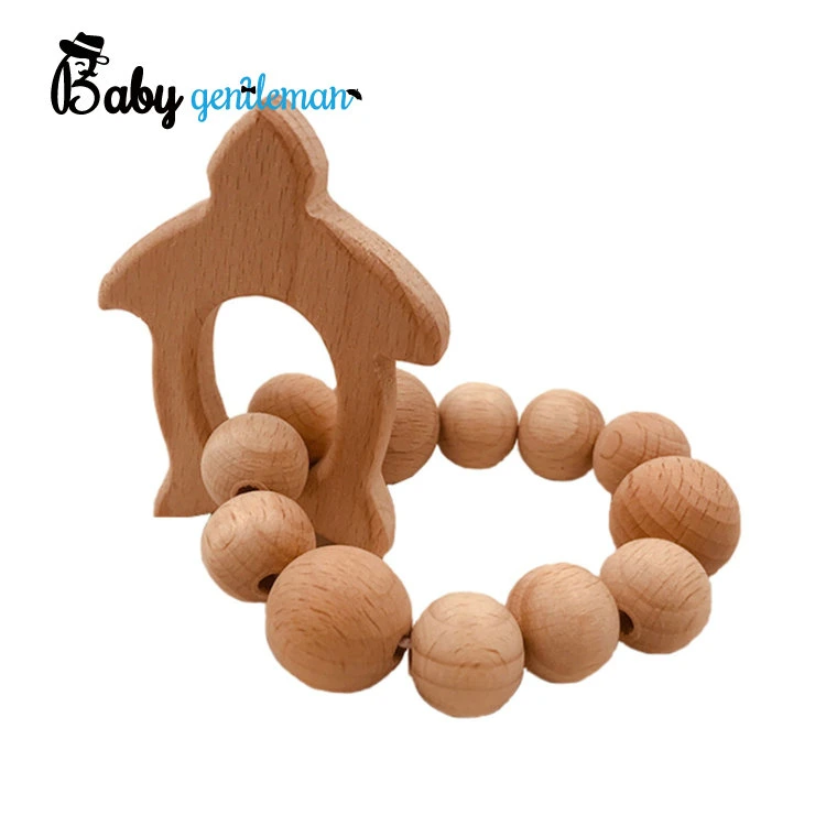 Best Design Lovely Animal Wooden Baby Chew Toys with Low Price Z08183K