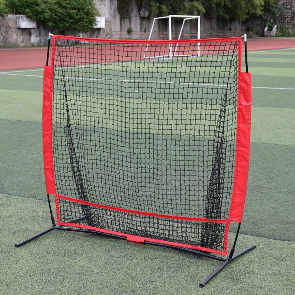 2021 Portable Outdoor 5*5 pieds de la pratique de la formation de compensation en nylon au bâton de baseball cible Pitching Net